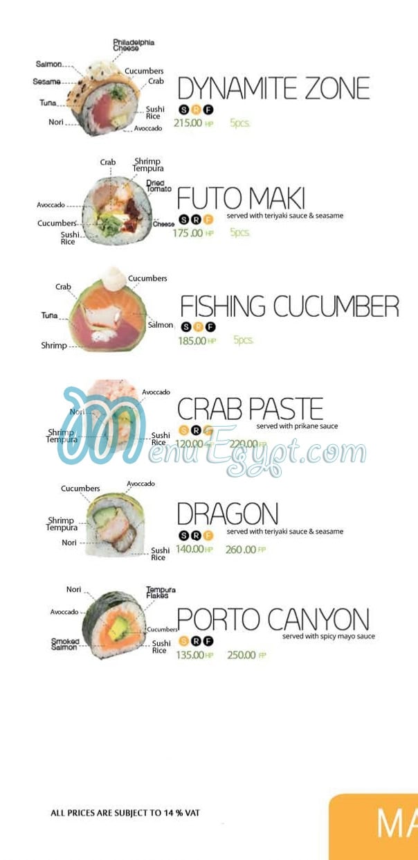 Sushi Bay menu 12