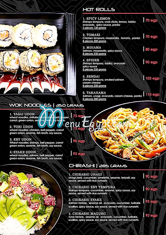 Sushi Club Cairo menu 8