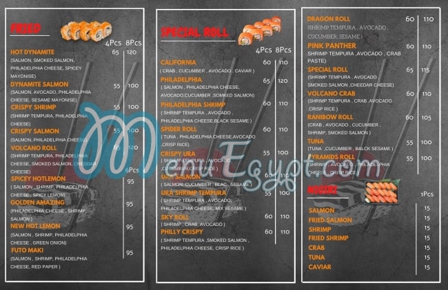 Sushi & more menu 2