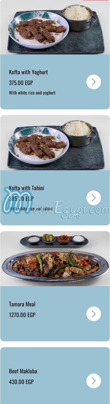 Tamara Lebanese Bistro menu 15