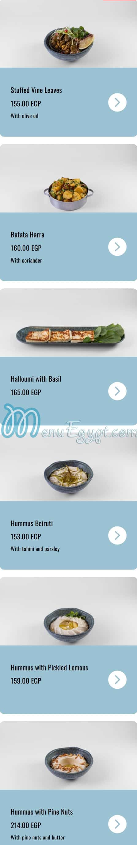 Tamara Lebanese Bistro menu 9