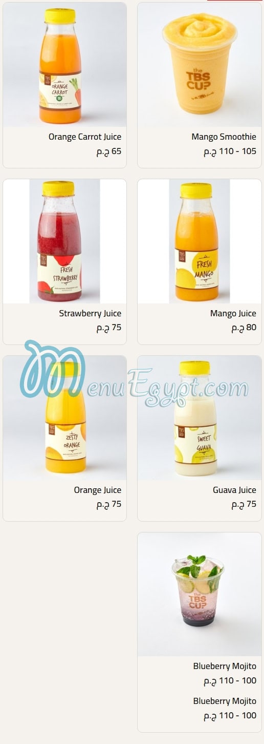 TBS-The Bakery Shop Food products menu page 14 - prices