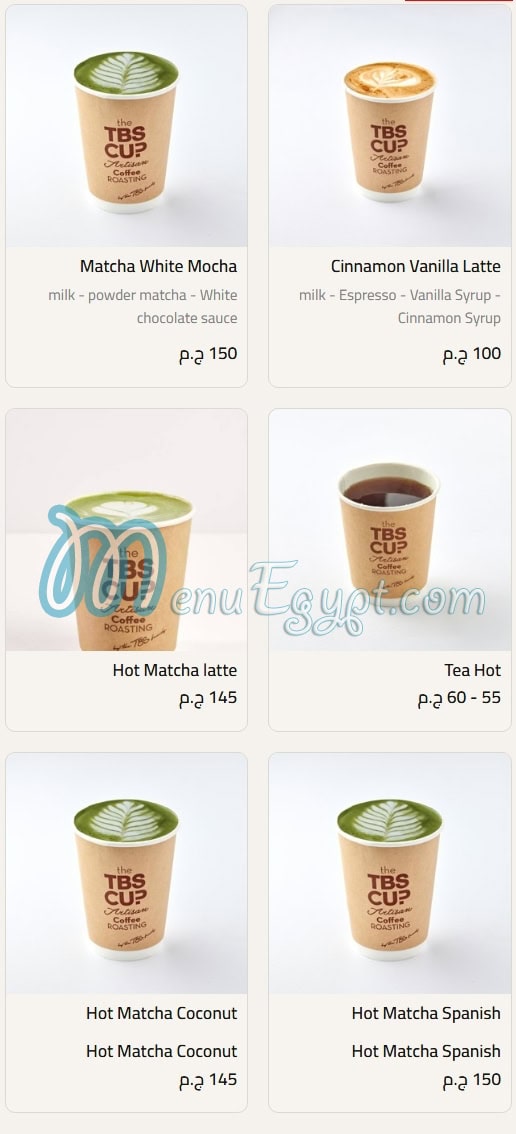 TBS-The Bakery Shop Food products menu page 16 - prices