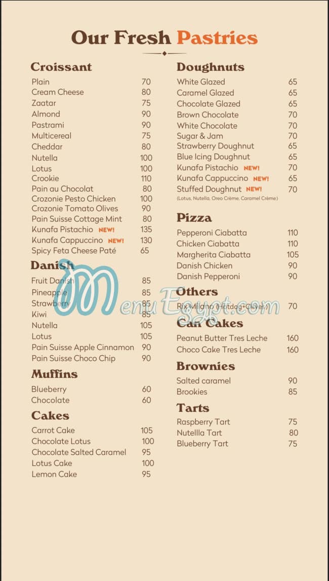 TBS-The Bakery Shop Food products menu 3