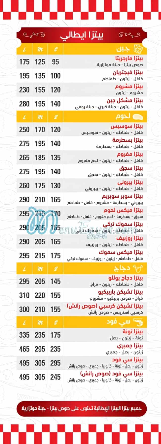 Testybesty menu page 5 - prices