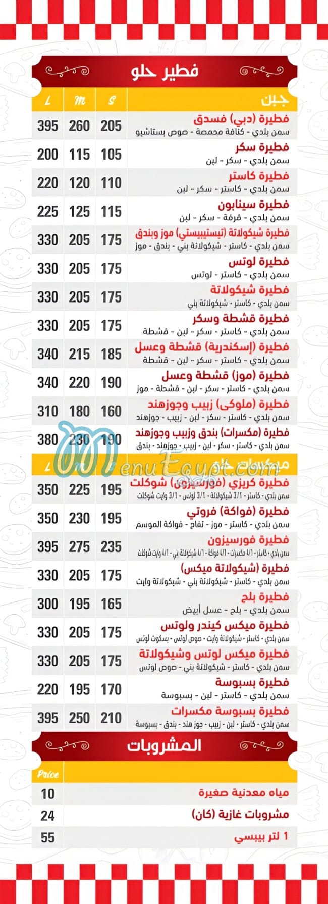 Testybesty menu page 7 - prices
