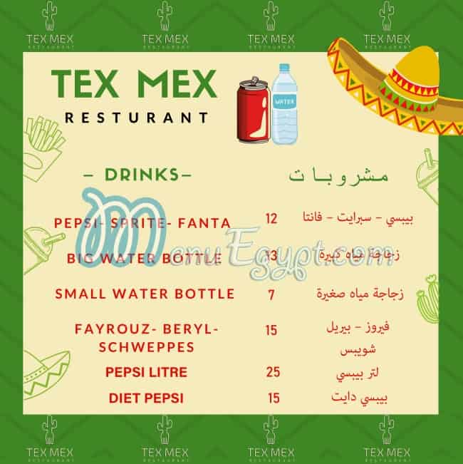 Tex Mex menu 6