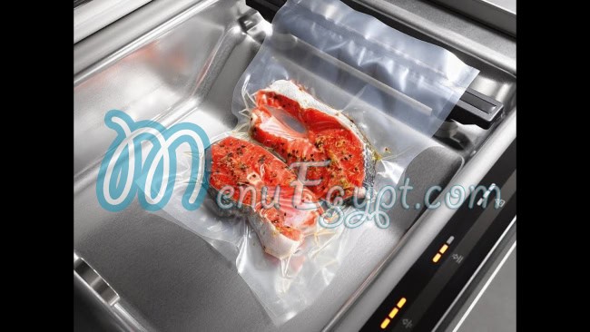 Vacuum packaging machines Food products menu 4