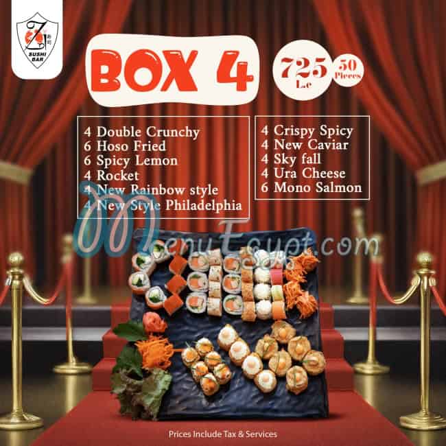 Zi Sushi menu 4