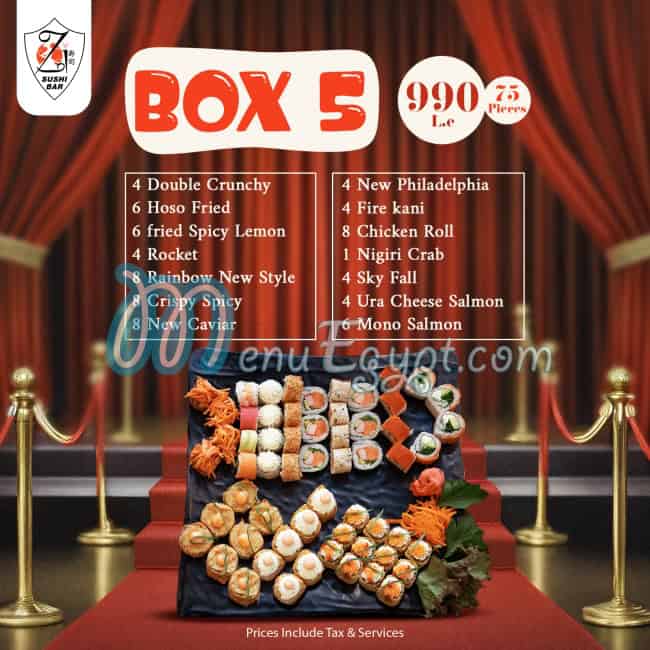 Zi Sushi menu 5