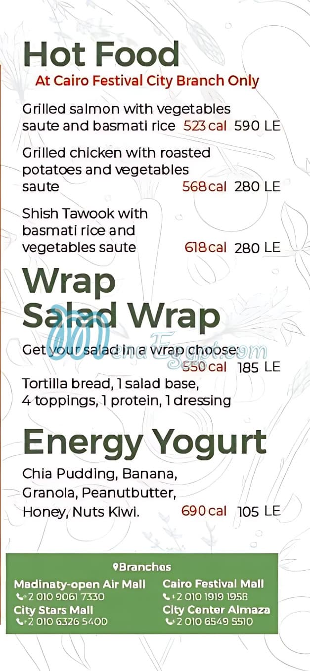 Salad Fiesta menu 4